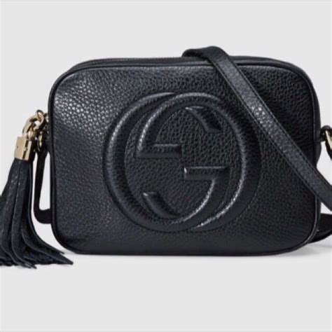 replica gucci disco bag black